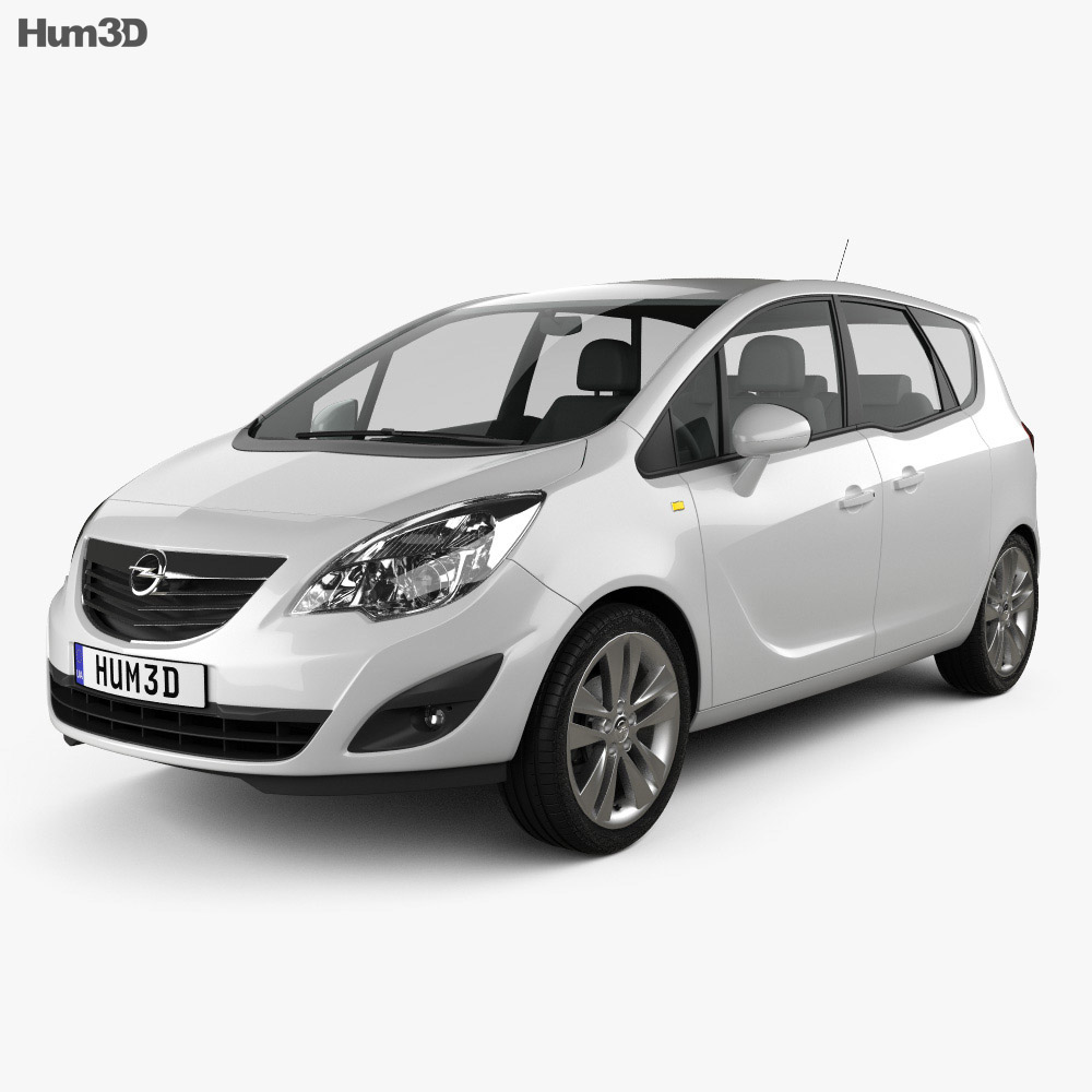 Opel Meriva B 2012 3D-Modell - Herunterladen Fahrzeuge on