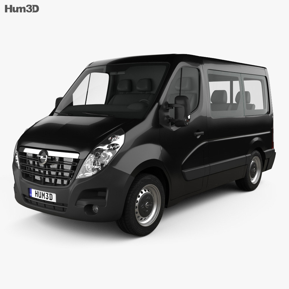 Opel Movano Passenger Van L1H1 2014 3D模型