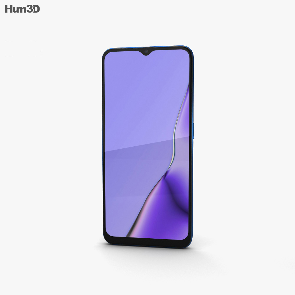 Oppo A9 Space Purple 3D 모델 