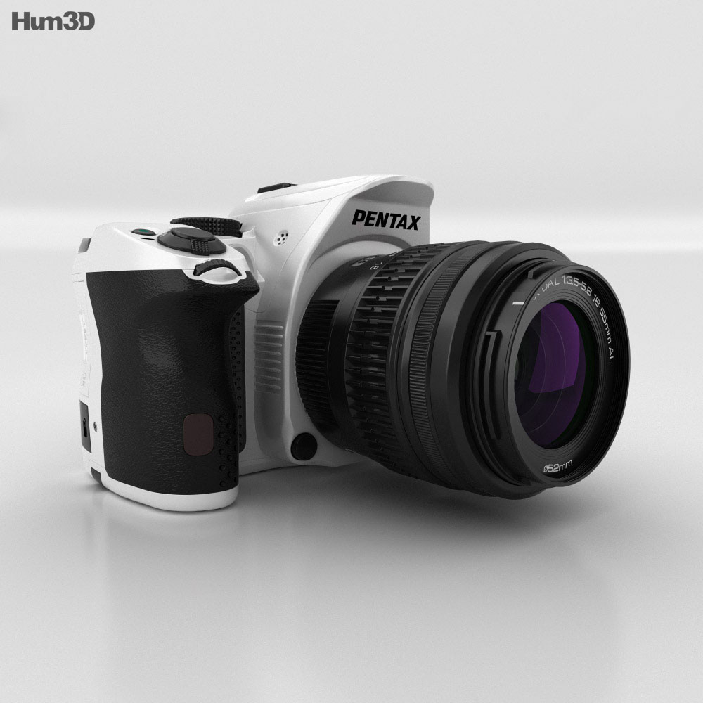 Pentax K-30 白い 3Dモデル