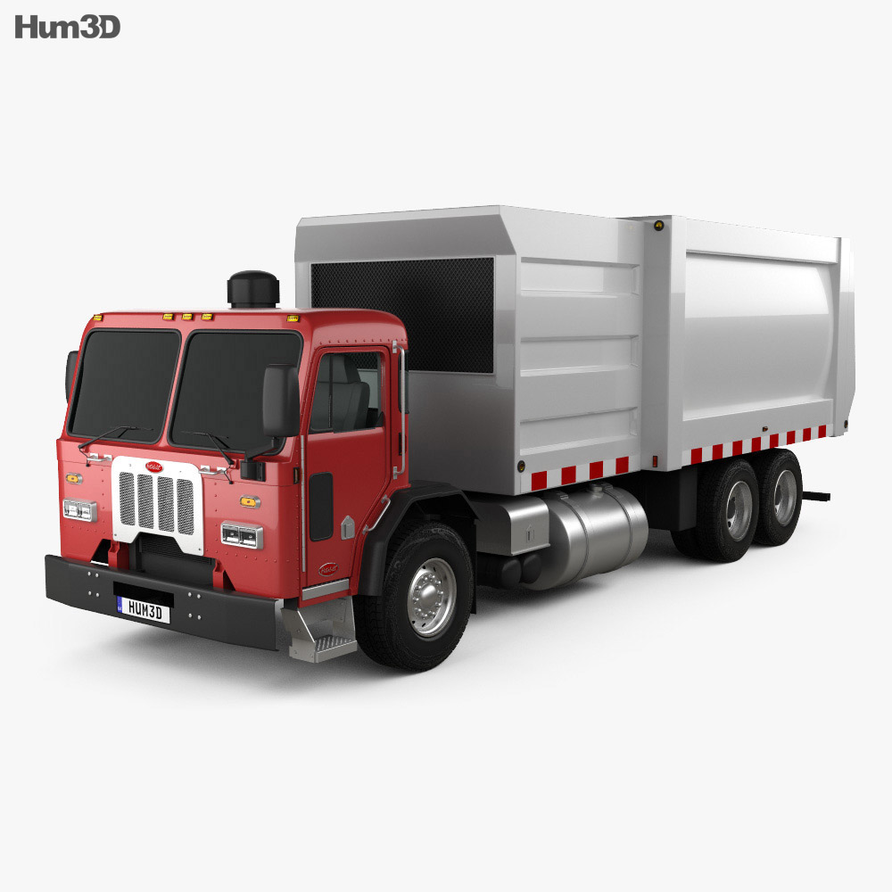 Peterbilt 320 Camion della spazzatura 2015 Modello 3D