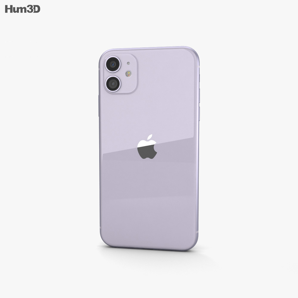 Apple iPhone 11 Purple 3D model download