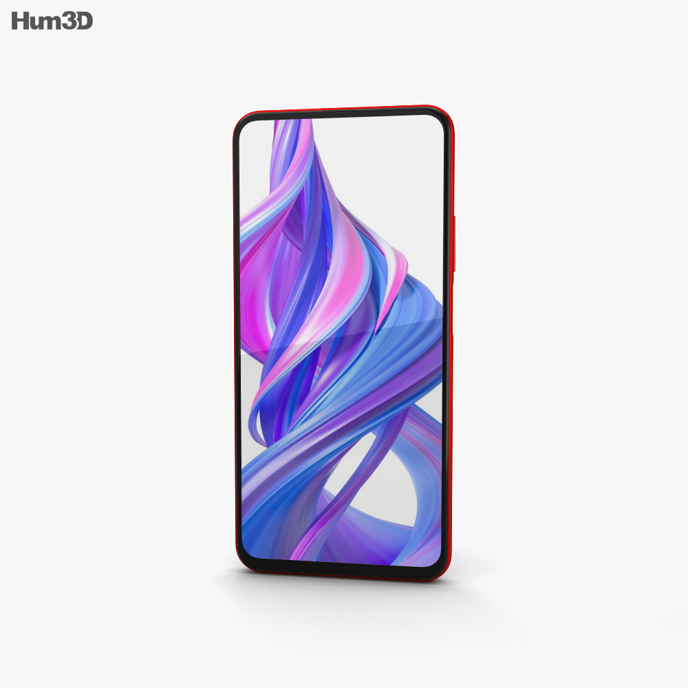 Honor 9X Charm Red 3D-Modell