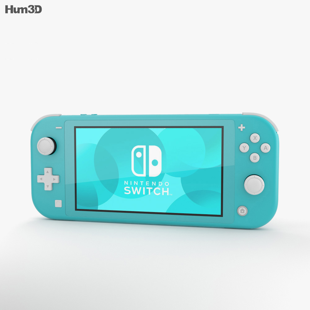 Nintendo Switch Lite Turquoise 3Dモデル ダウンロード