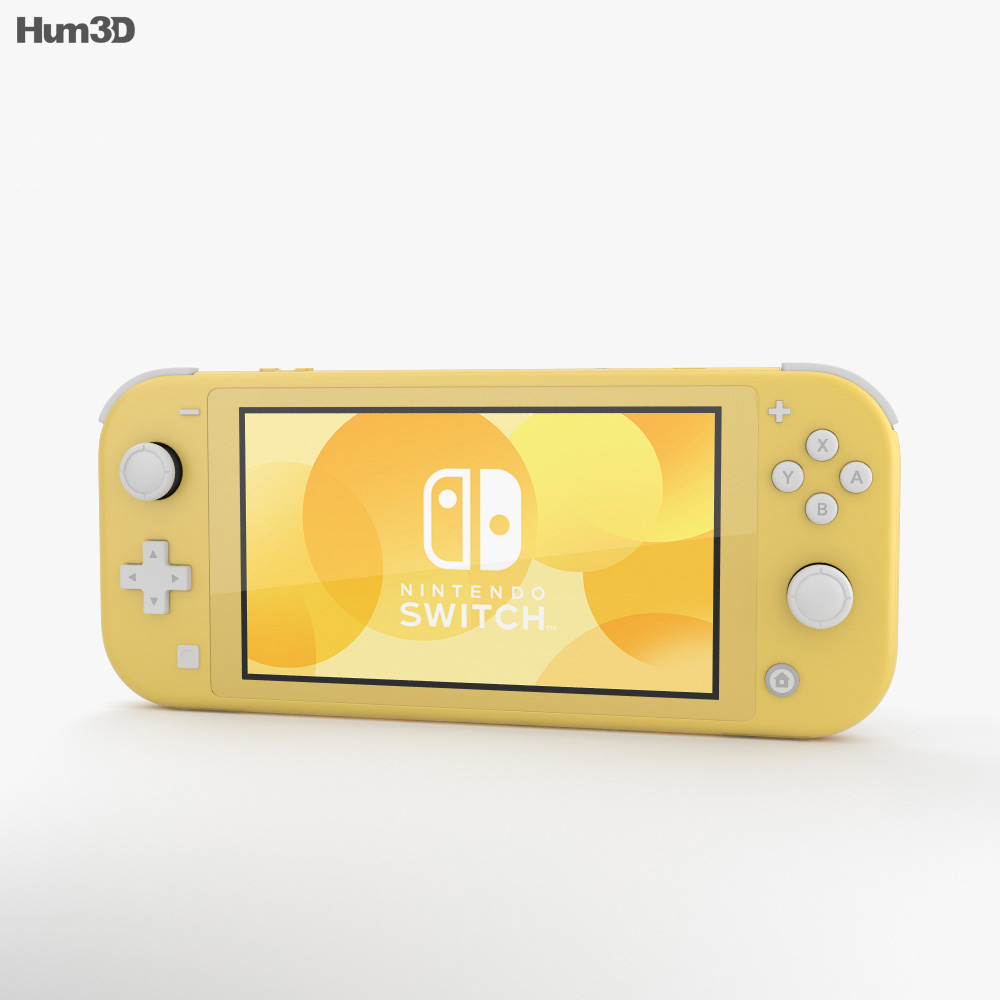 Nintendo Switch Lite Yellow 3D model - Download Electronics on