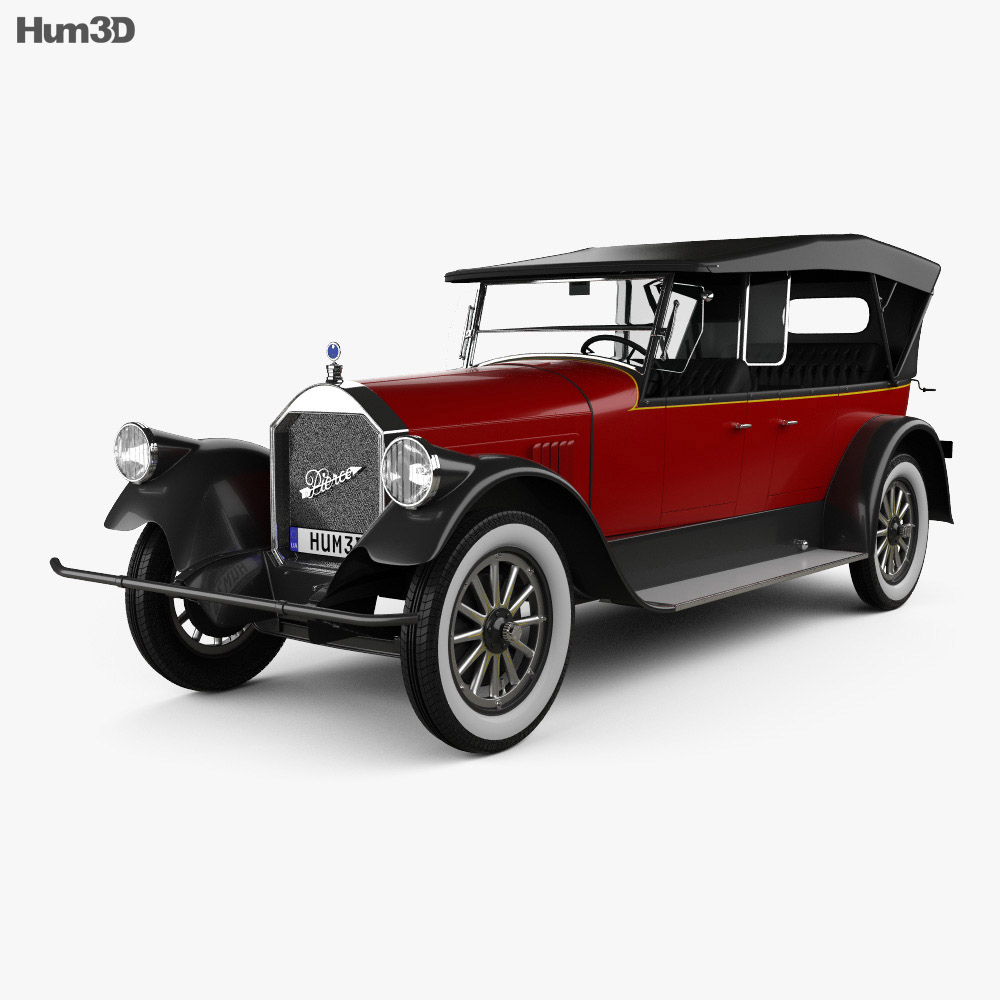 Pierce-Arrow Model 33 7-passenger Touring 1924 3D-Modell
