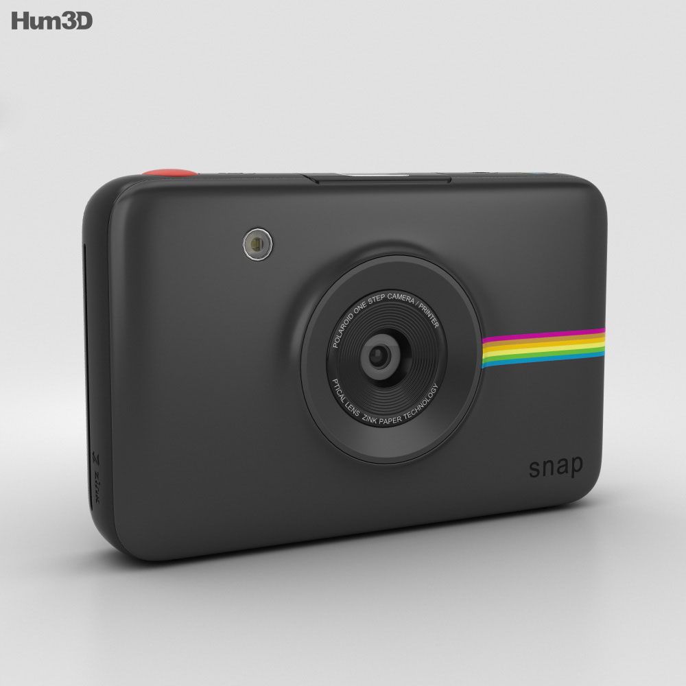 Polaroid Snap Instant Câmera digital Preto Modelo 3d