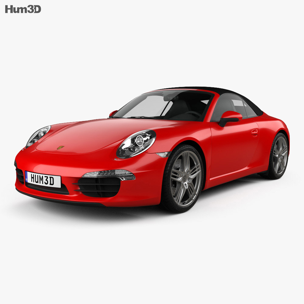 Porsche 911 Carrera Кабріолет 2015 3D модель