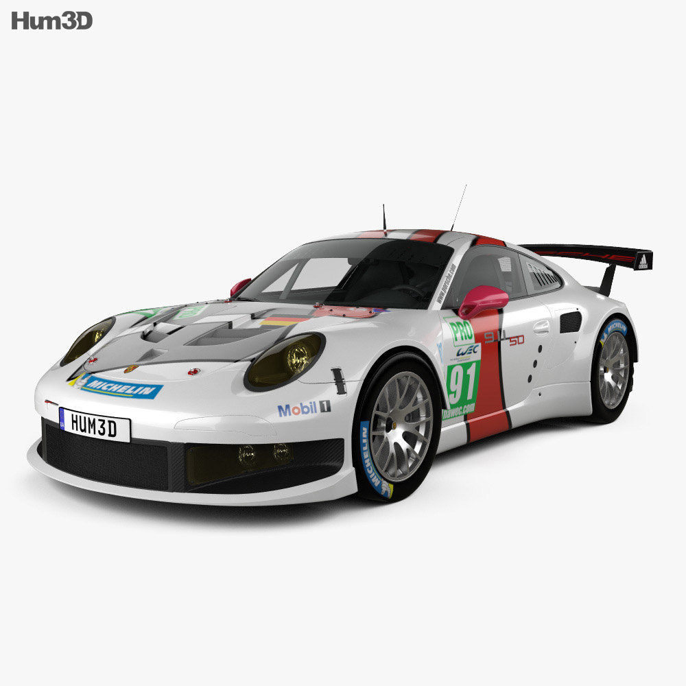 Porsche 911 Carrera (991) RSR 2015 Modelo 3D