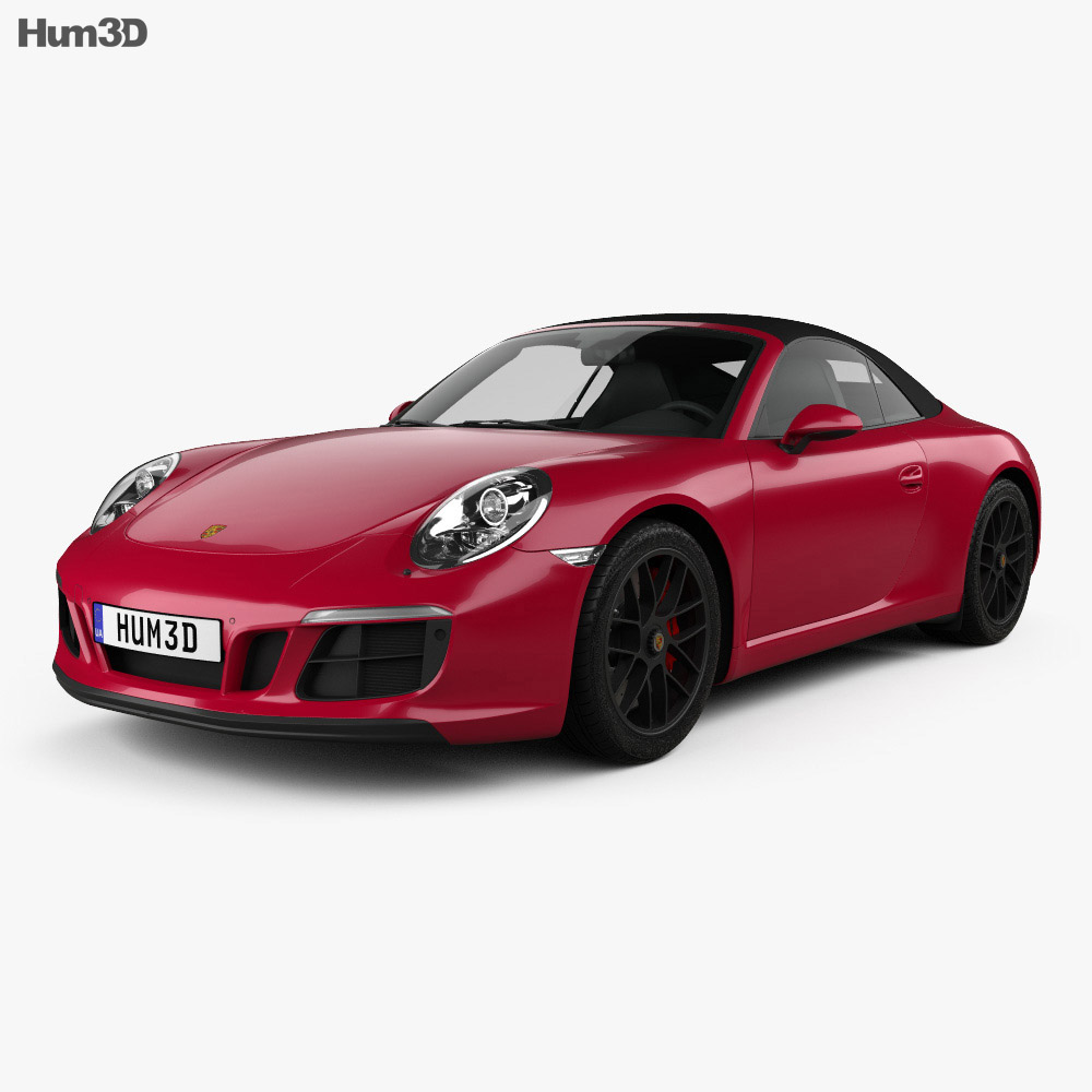 Porsche 911 Carrera GTS Кабріолет 2020 3D модель