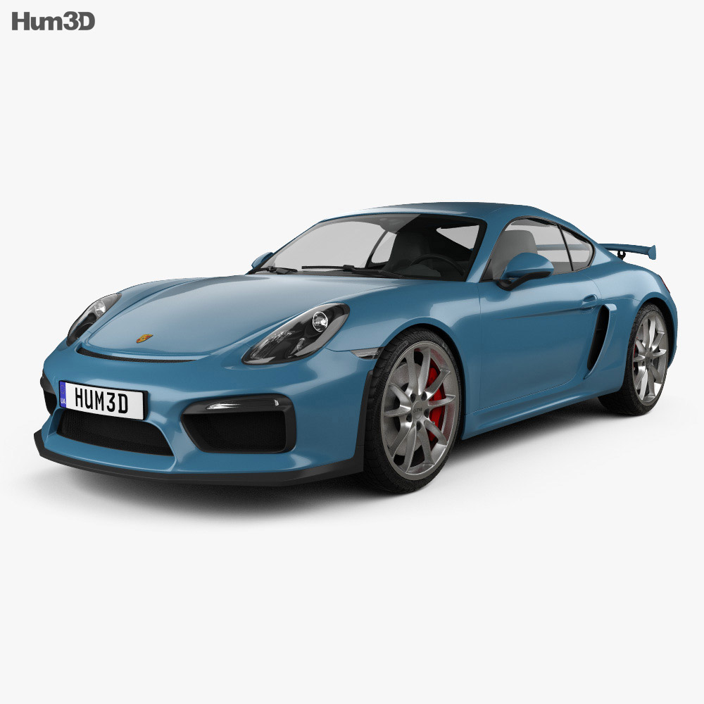 Porsche Cayman GT4 2017 3D модель