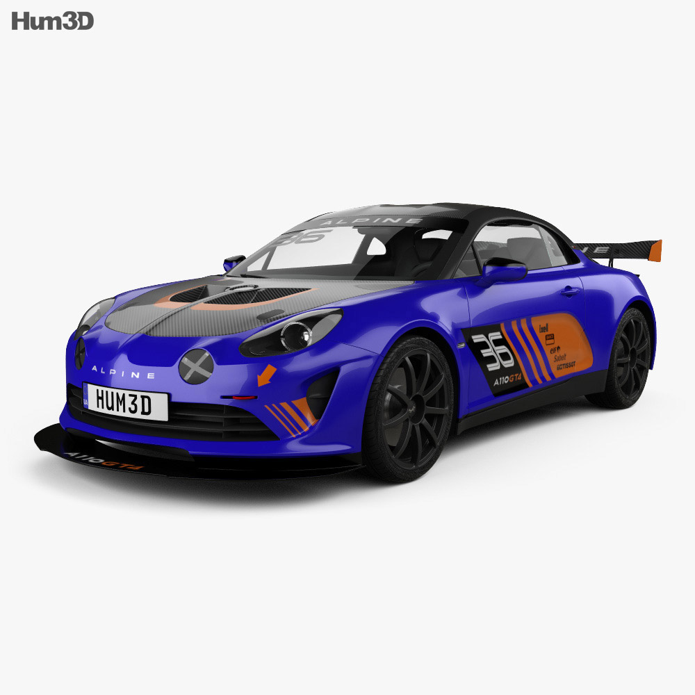 Renault Alpine A110 GT4 2021 3D模型