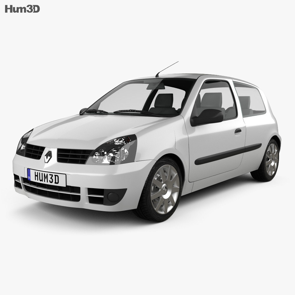 Renault Clio Mk2 3门 2012 3D模型
