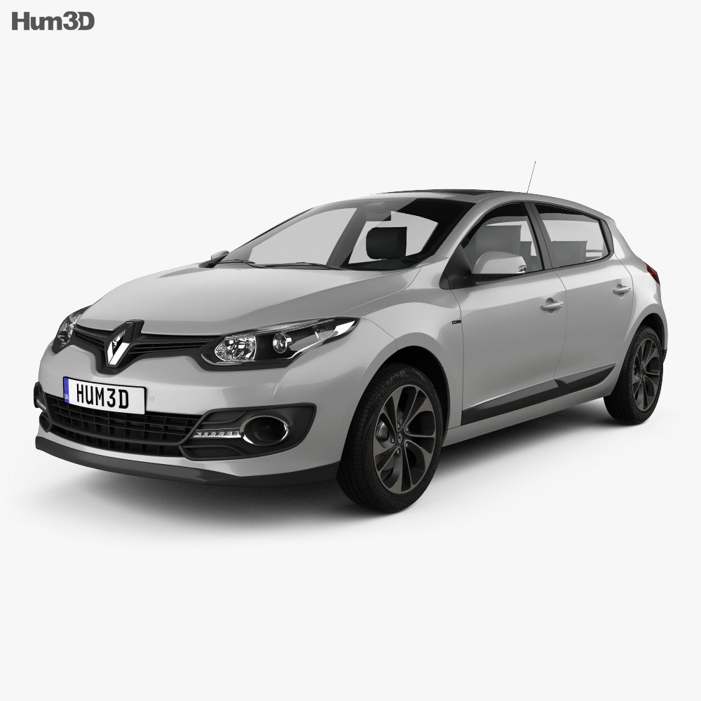 Renault Megane ハッチバック 2017 3Dモデル