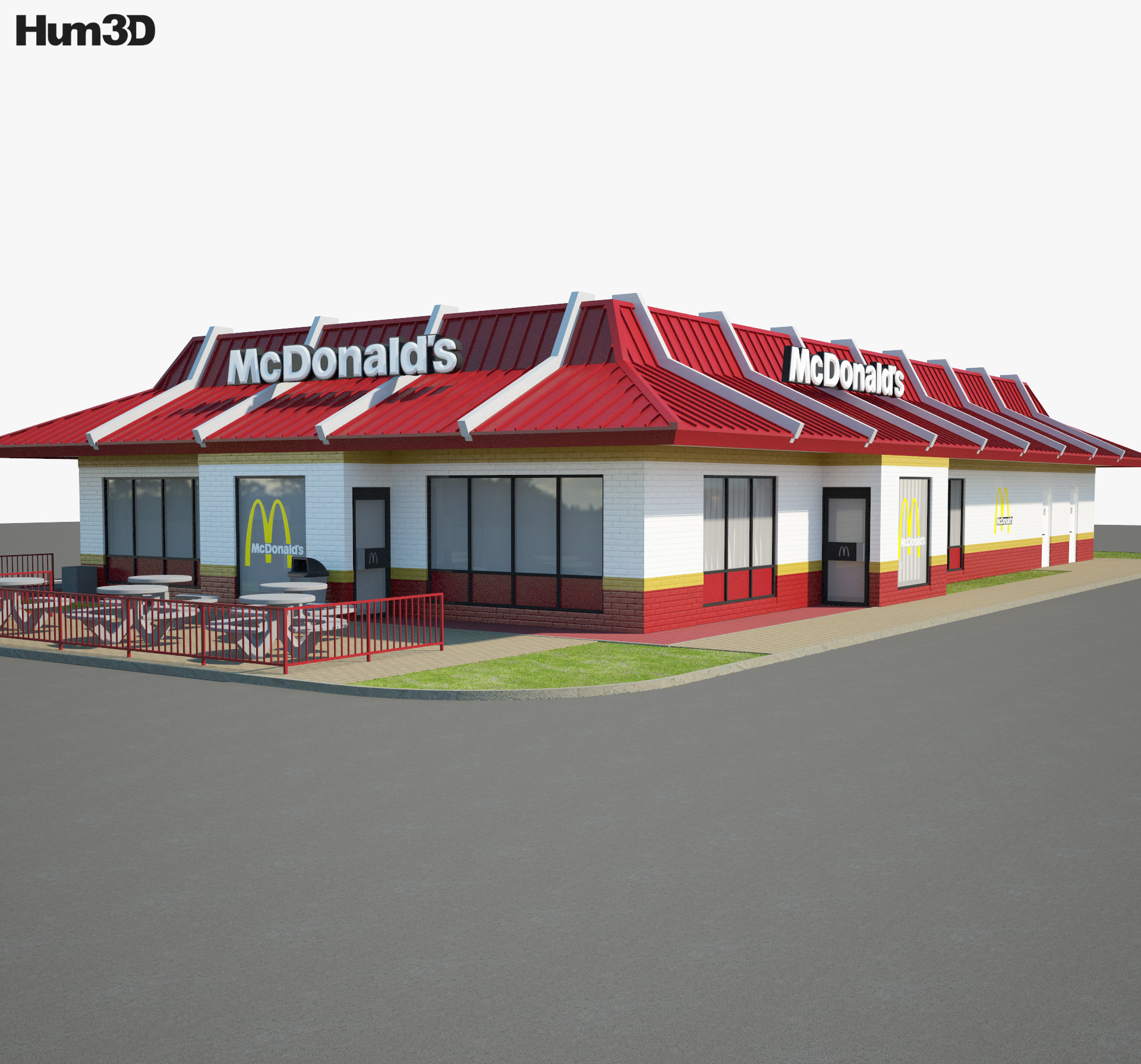 McDonald's Ristorante 03 Modello 3D