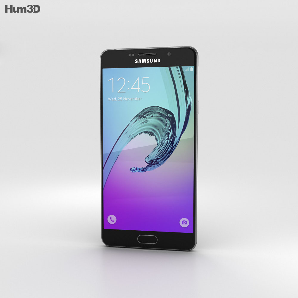 Samsung Galaxy A7 (2016) Schwarz 3D-Modell