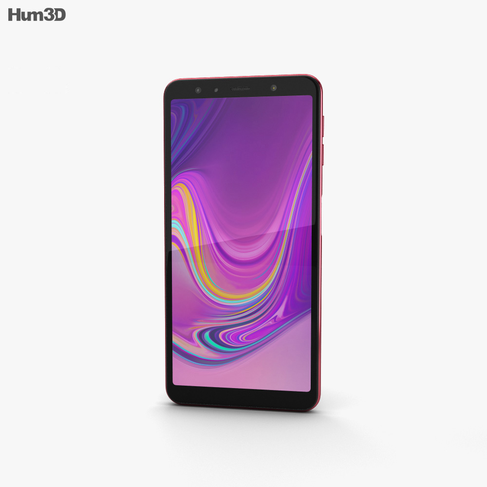 Samsung Galaxy A7 (2018) Pink 3D 모델 