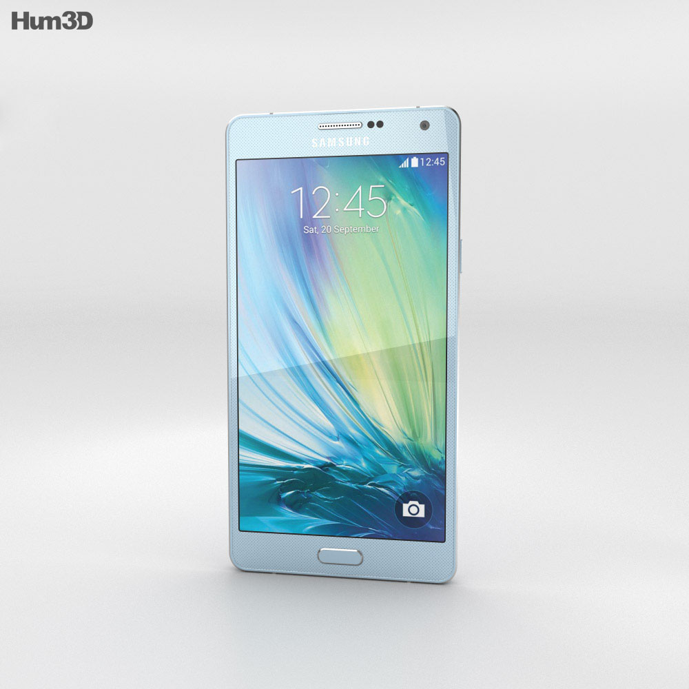 Samsung Galaxy A7 Light Blue Modello 3D
