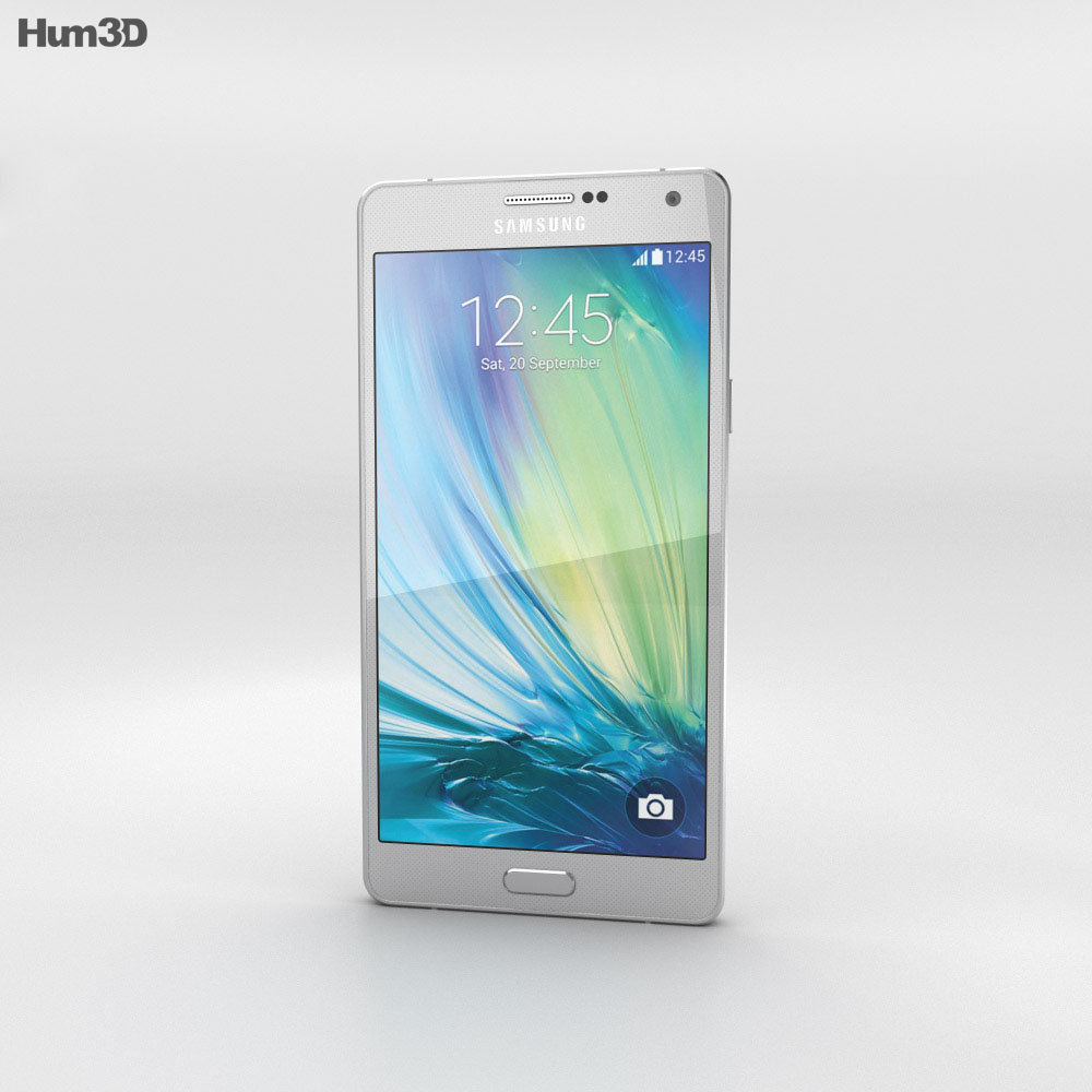Samsung Galaxy A7 Platinum Silver 3D 모델 