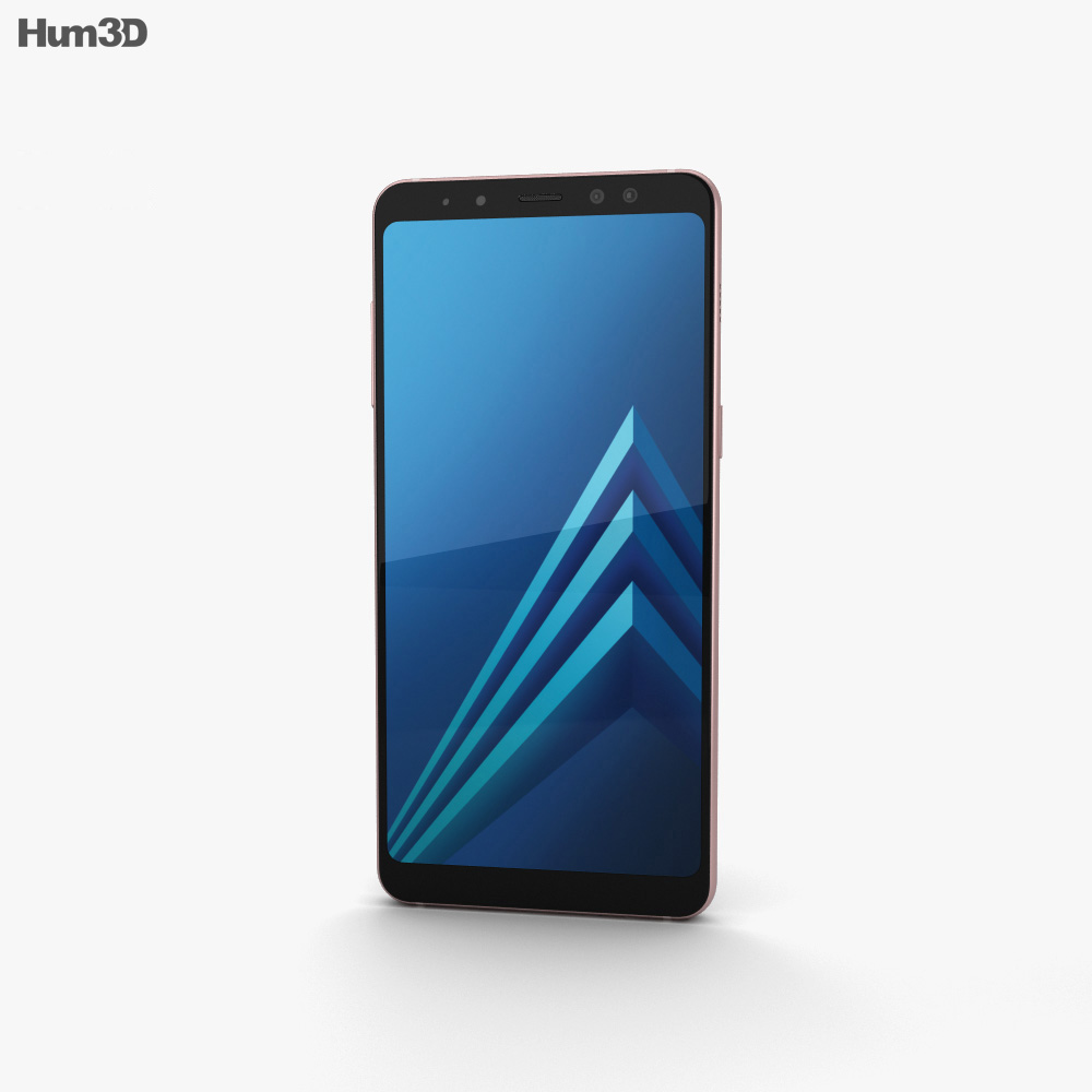 Samsung Galaxy A8 (2018) Blue Modelo 3d
