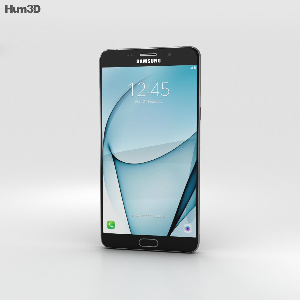 Samsung Galaxy A9 Pro (2016) Nero Modello 3D