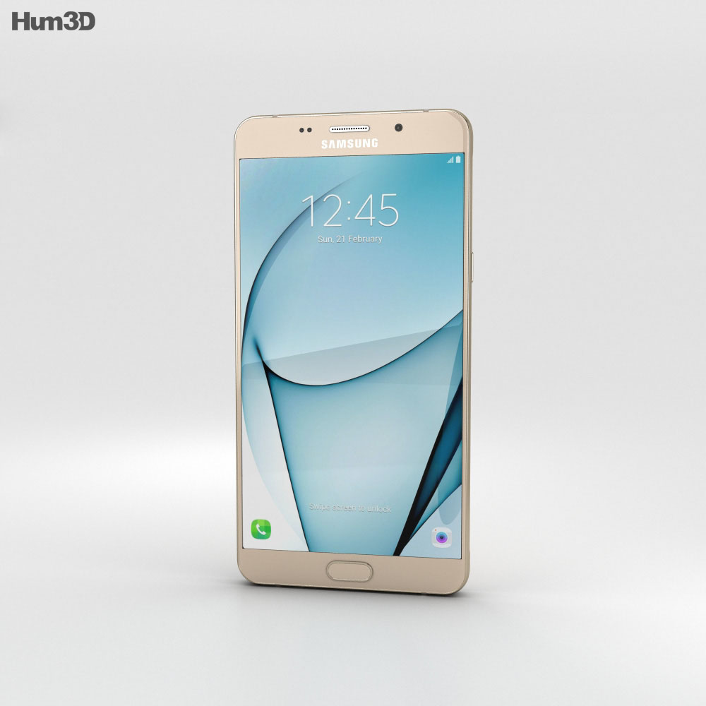Samsung Galaxy A9 Pro (2016) Gold Modelo 3D