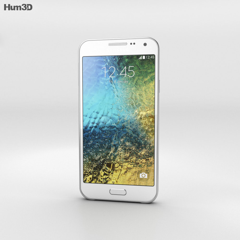Samsung Galaxy E5 Branco Modelo 3d