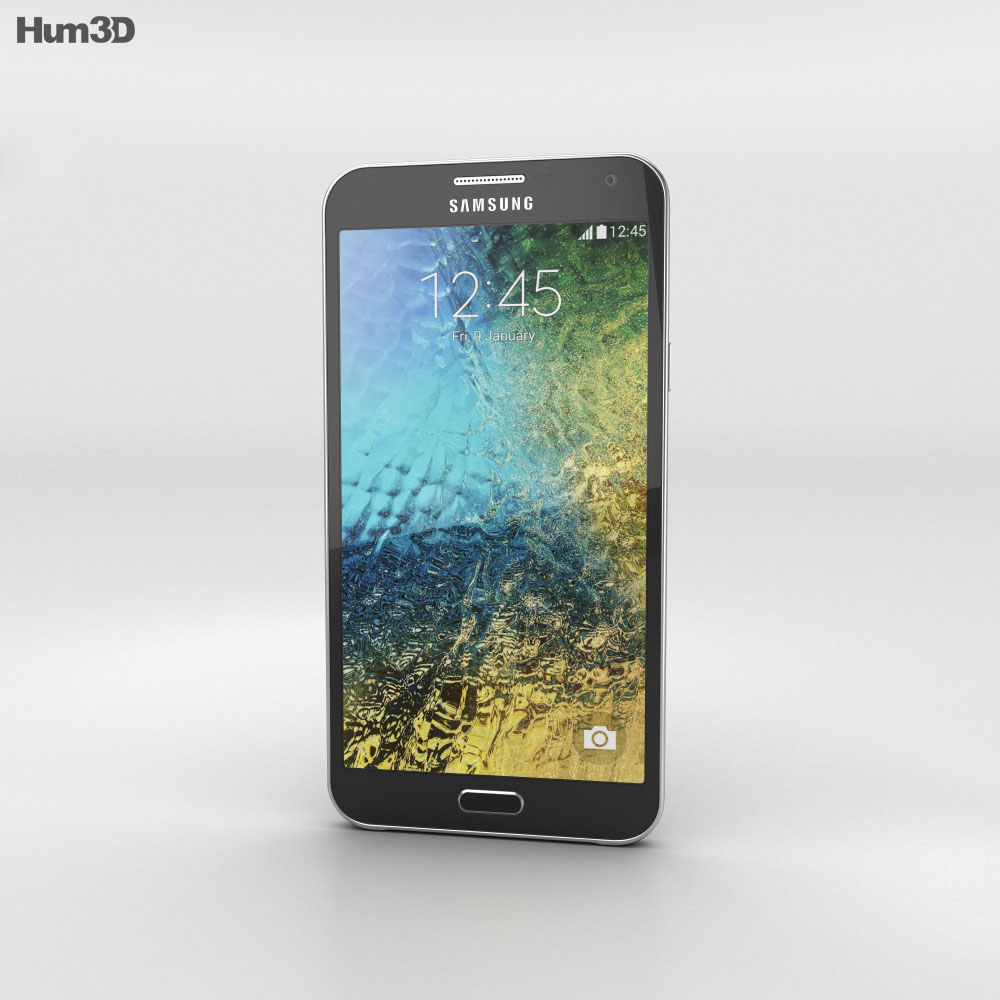 Samsung Galaxy E7 Schwarz 3D-Modell