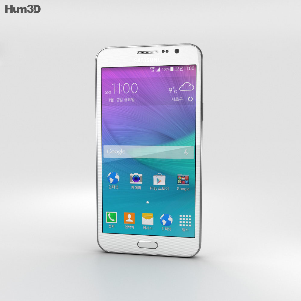 Samsung Galaxy Grand Max Weiß 3D-Modell