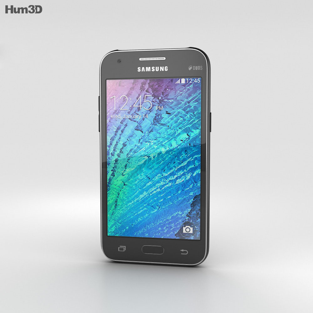 Samsung Galaxy J1 黒 3Dモデル