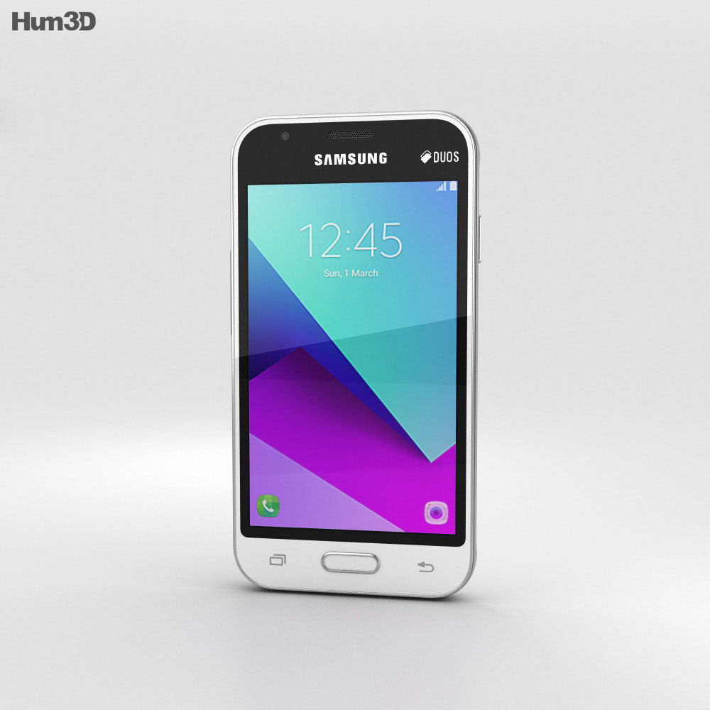 Samsung Galaxy J1 Mini Prime Weiß 3D-Modell