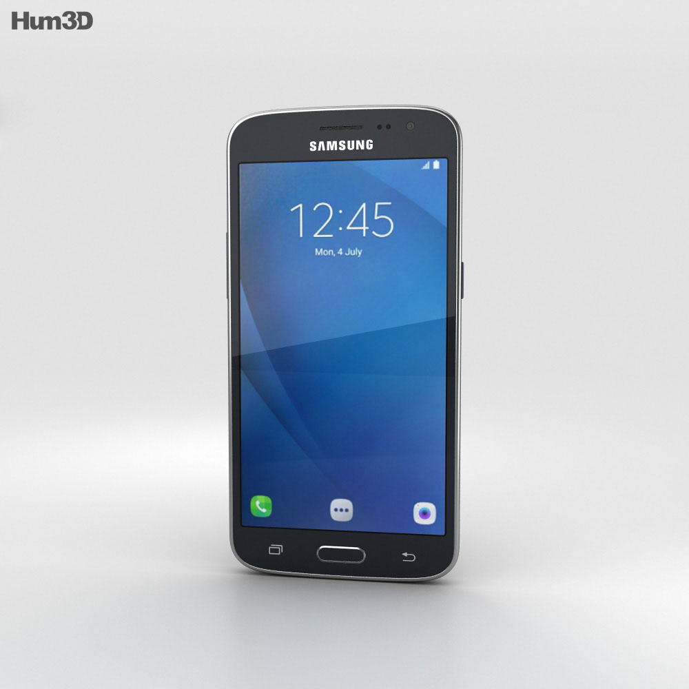 Samsung Galaxy J2 (2016) Nero Modello 3D