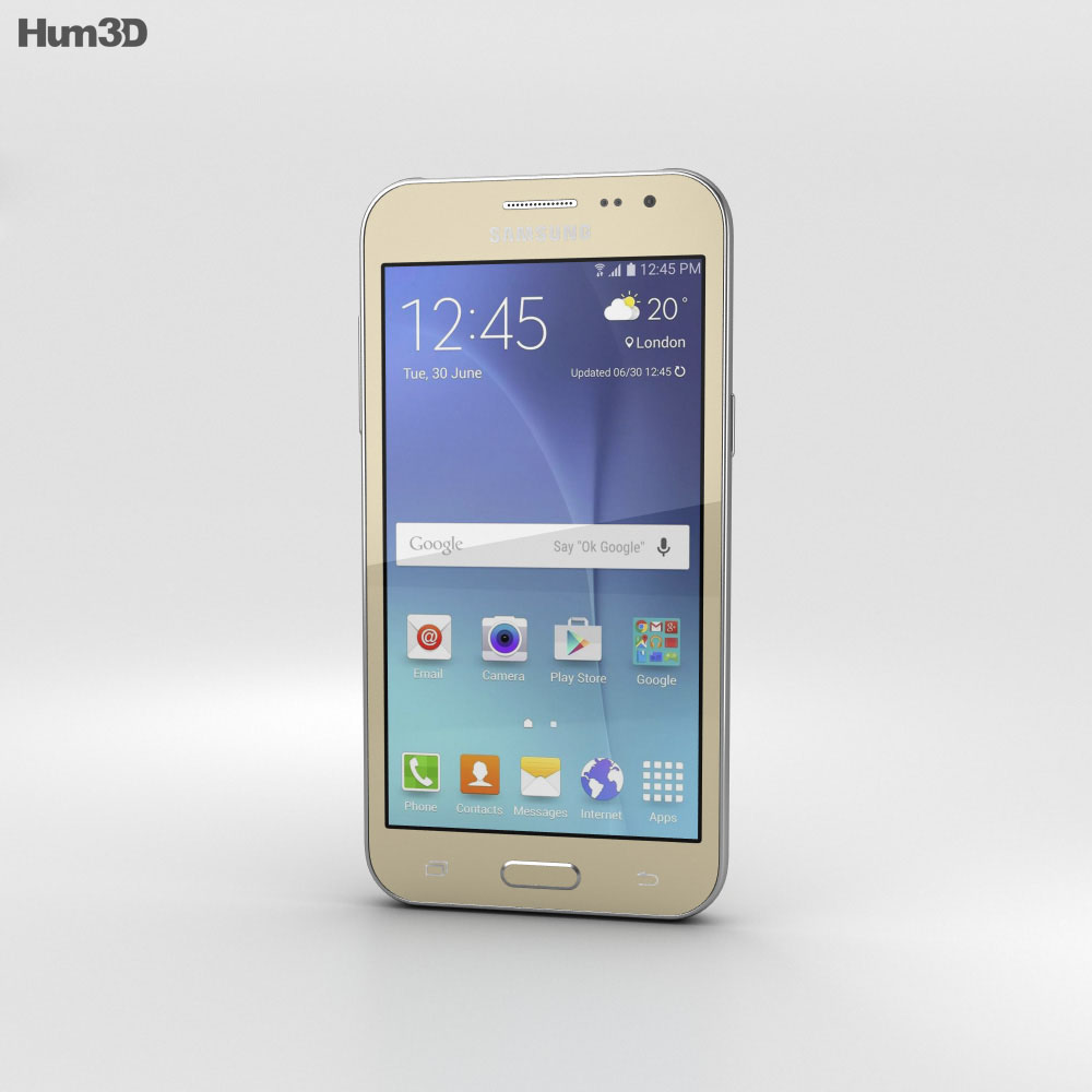 Samsung Galaxy J2 Gold Modelo 3D