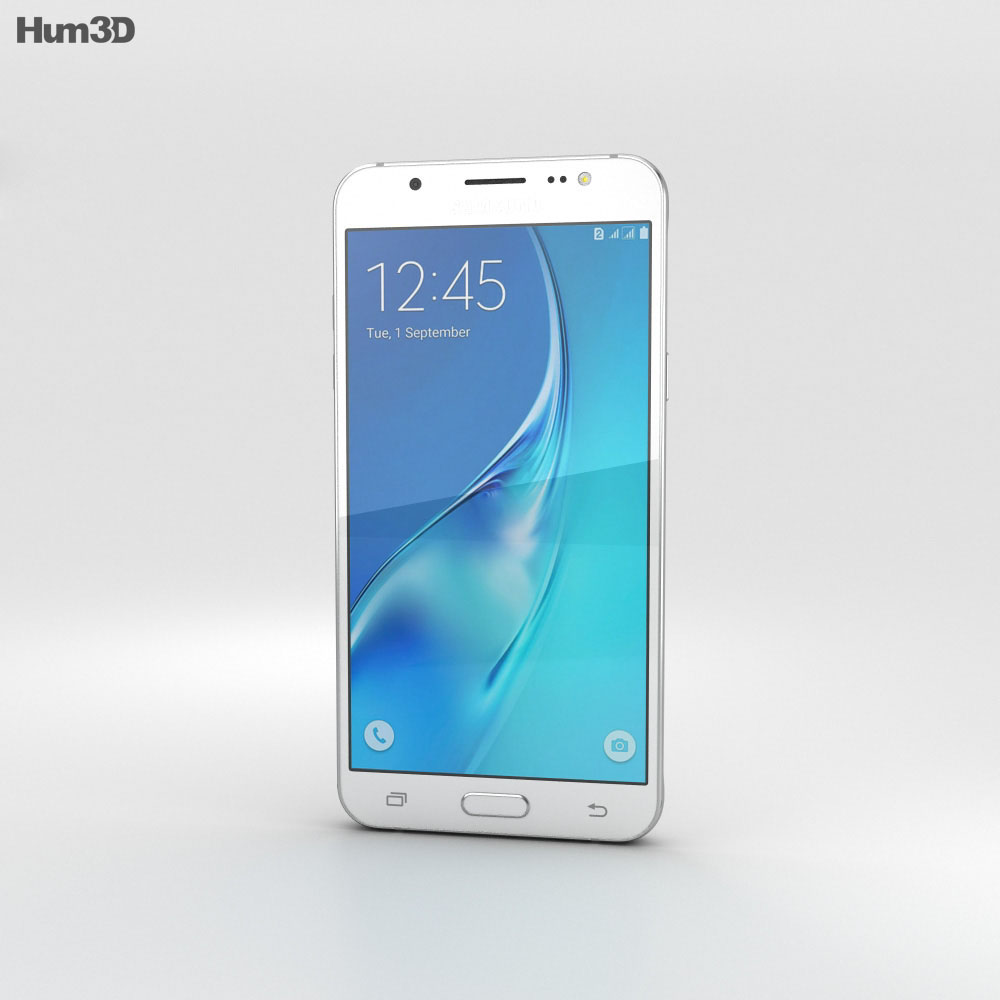 Samsung Galaxy J5 (2016) 白色的 3D模型
