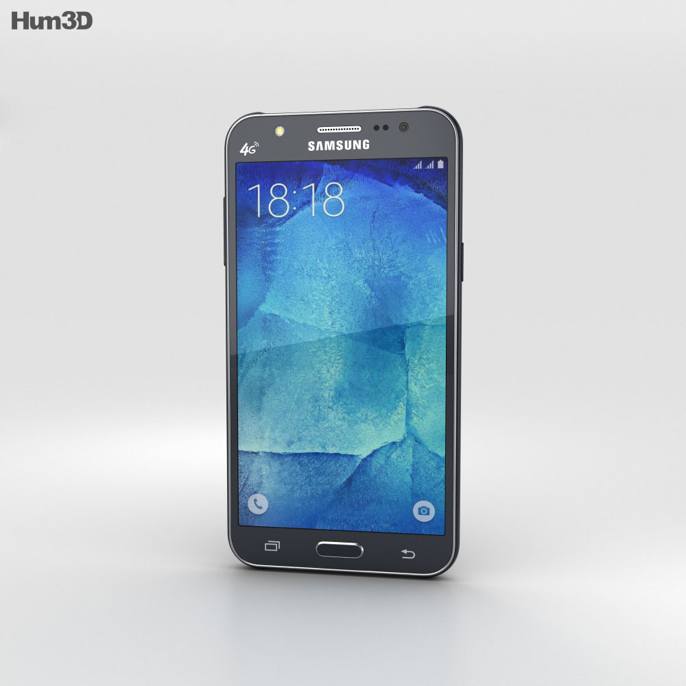 Samsung Galaxy J5 Schwarz 3D-Modell