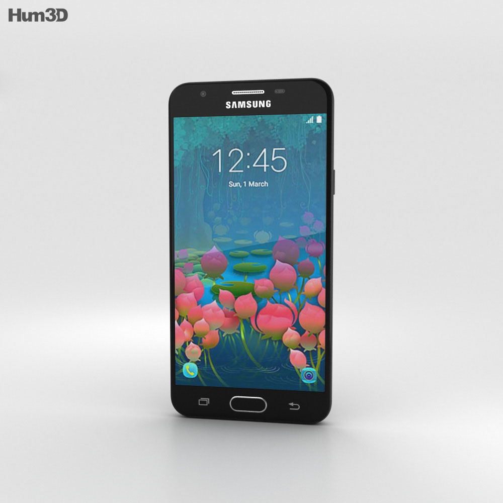 Samsung Galaxy J5 Prime 黑色的 3D模型