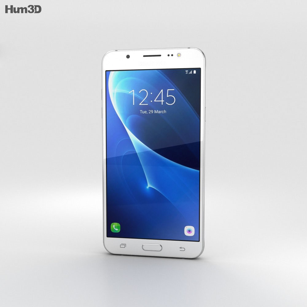 Samsung Galaxy J7 (2016) Weiß 3D-Modell