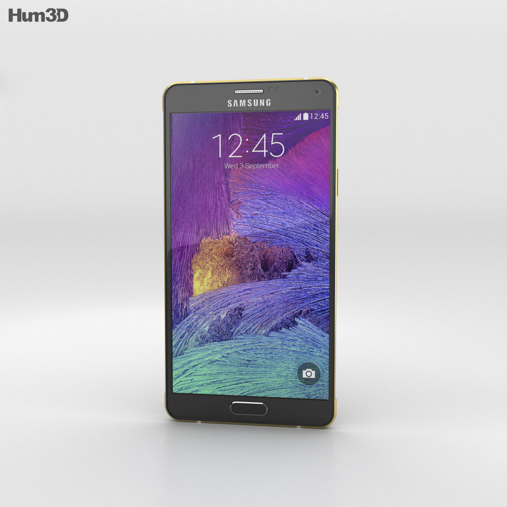Samsung Galaxy Note 4 Gold Edition 3d model