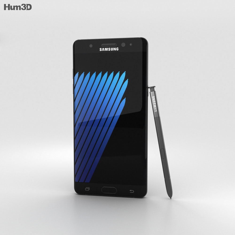 Samsung Galaxy Note 7 Black Onyx 3d model
