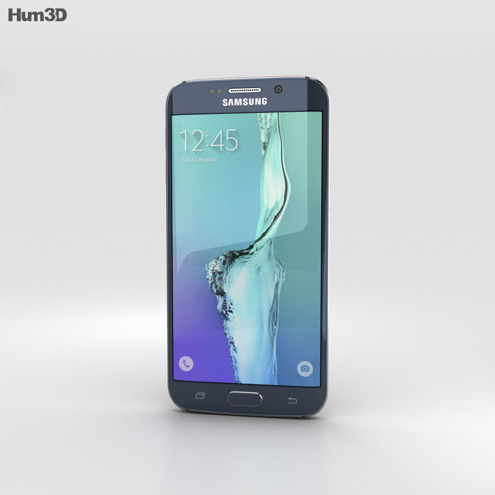 Samsung Galaxy S6 Edge Plus Black Sapphire 3D-Modell