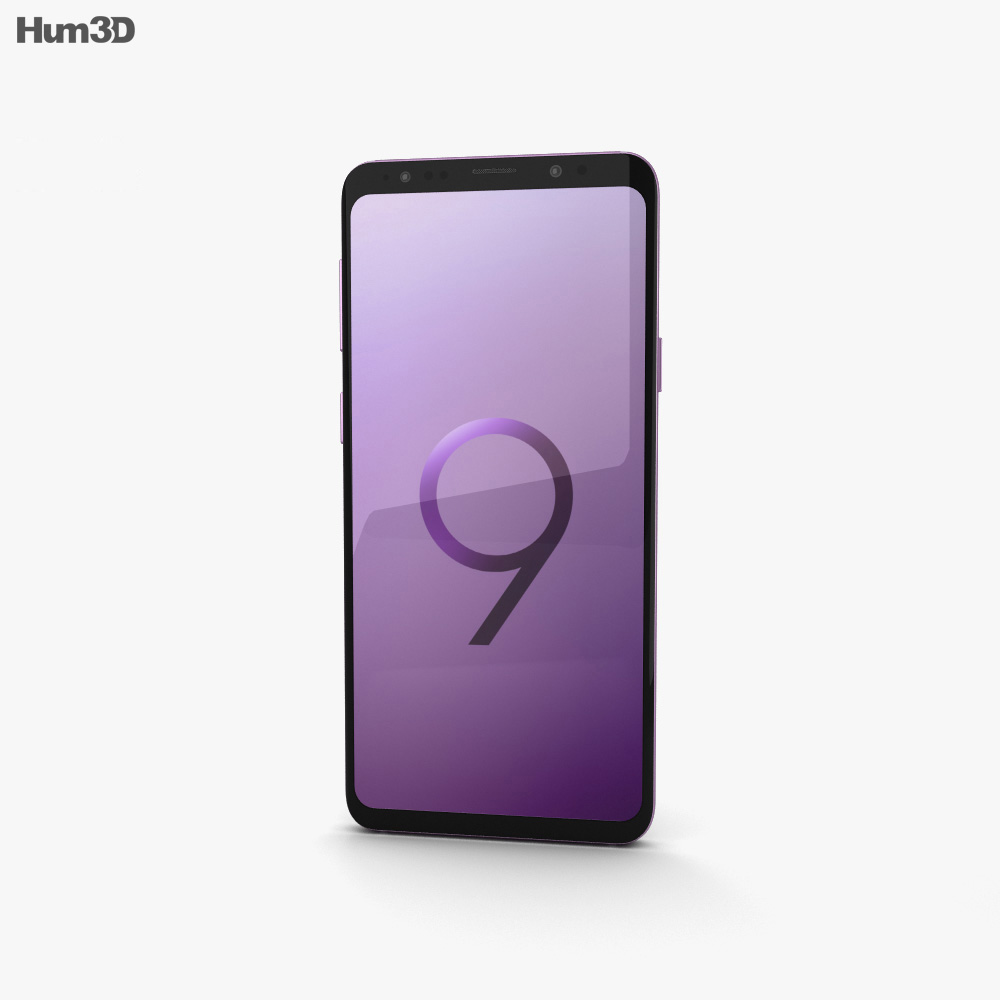 Samsung Galaxy S9 Plus Lilac Purple 3Dモデル