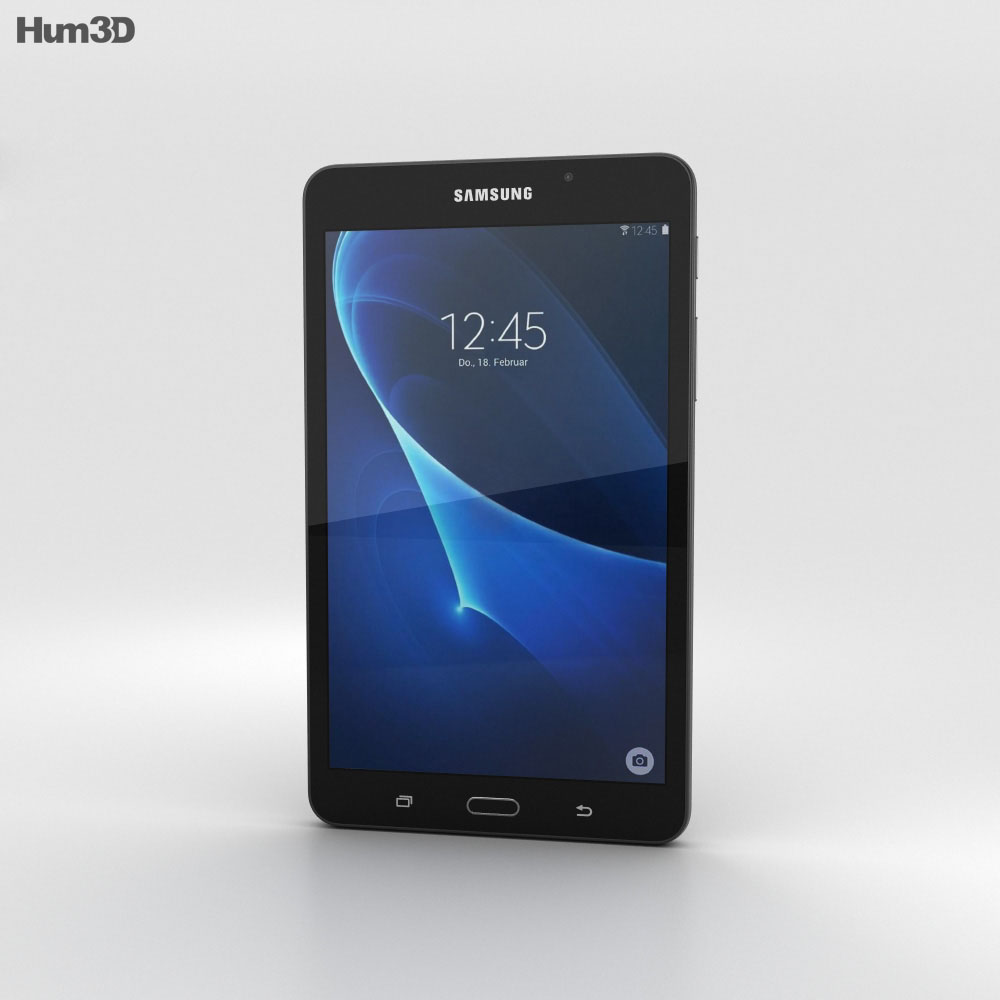 Samsung Galaxy Tab A 7.0 Metallic Black Modello 3D