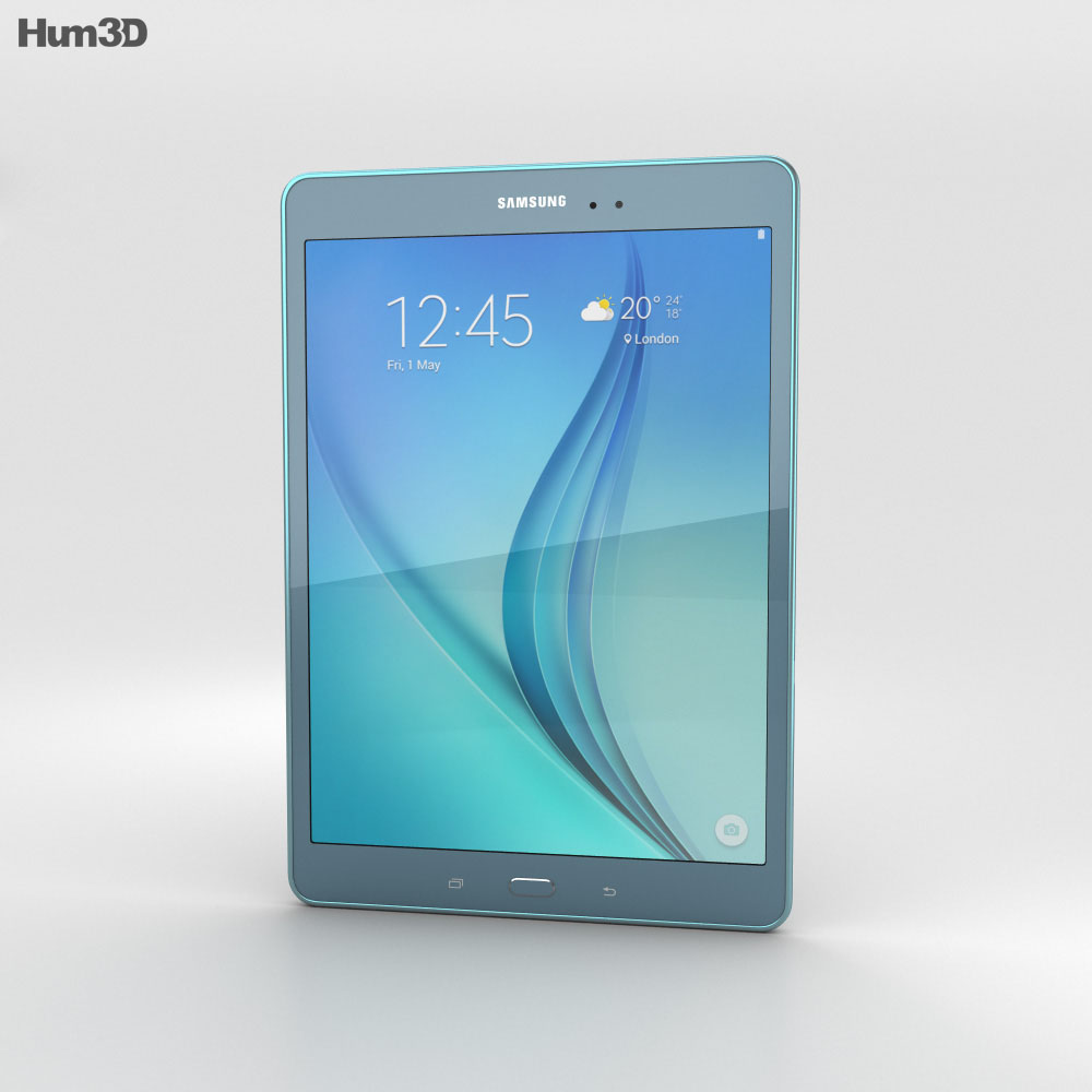 Samsung Galaxy Tab A 9.7 Smoky Blue 3D 모델 
