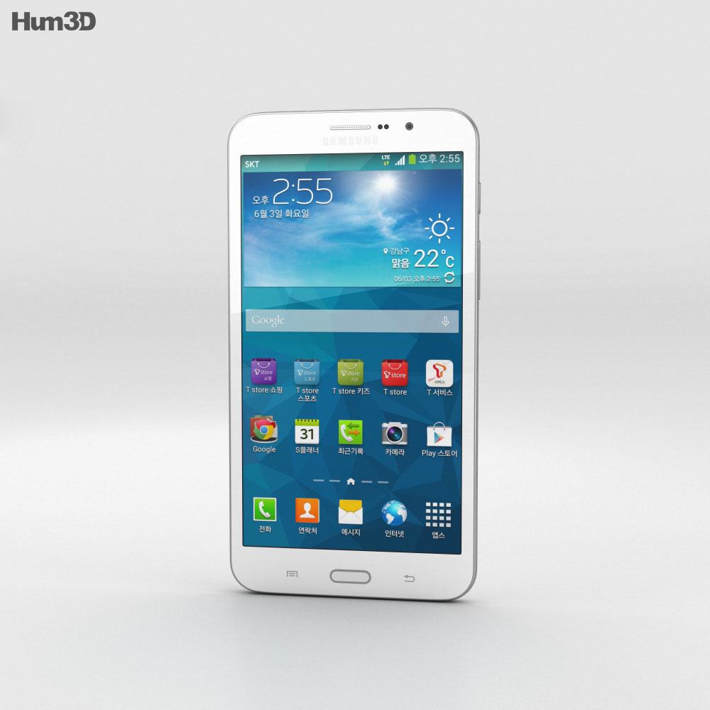 Samsung Galaxy W 白い 3Dモデル