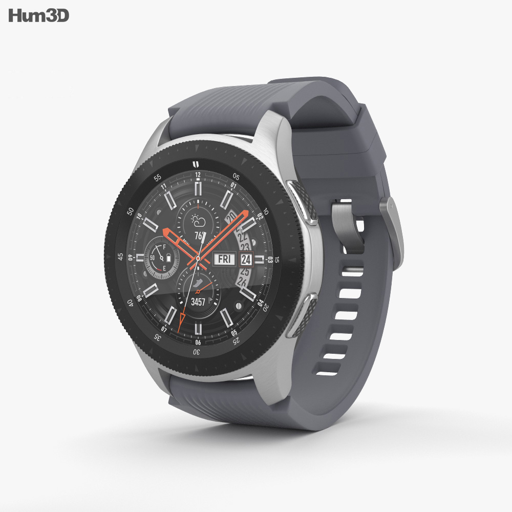 Samsung Galaxy Watch 46mm Basalt Gray 3D 모델 