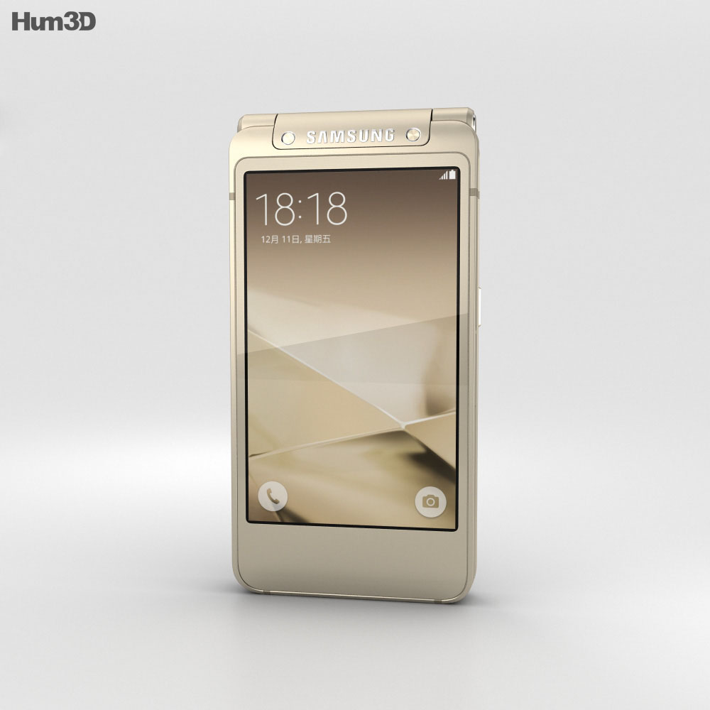 Samsung W2016 Gold Modello 3D