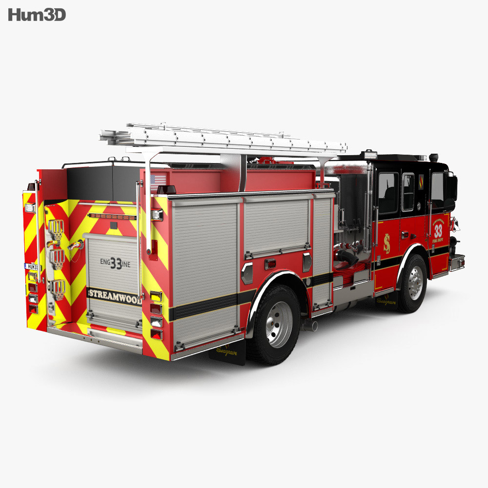 Modellino Camion Dei Pompieri SEAGRAVE Marauder II - IXO Models Scala 1:43 (TRF006S)
