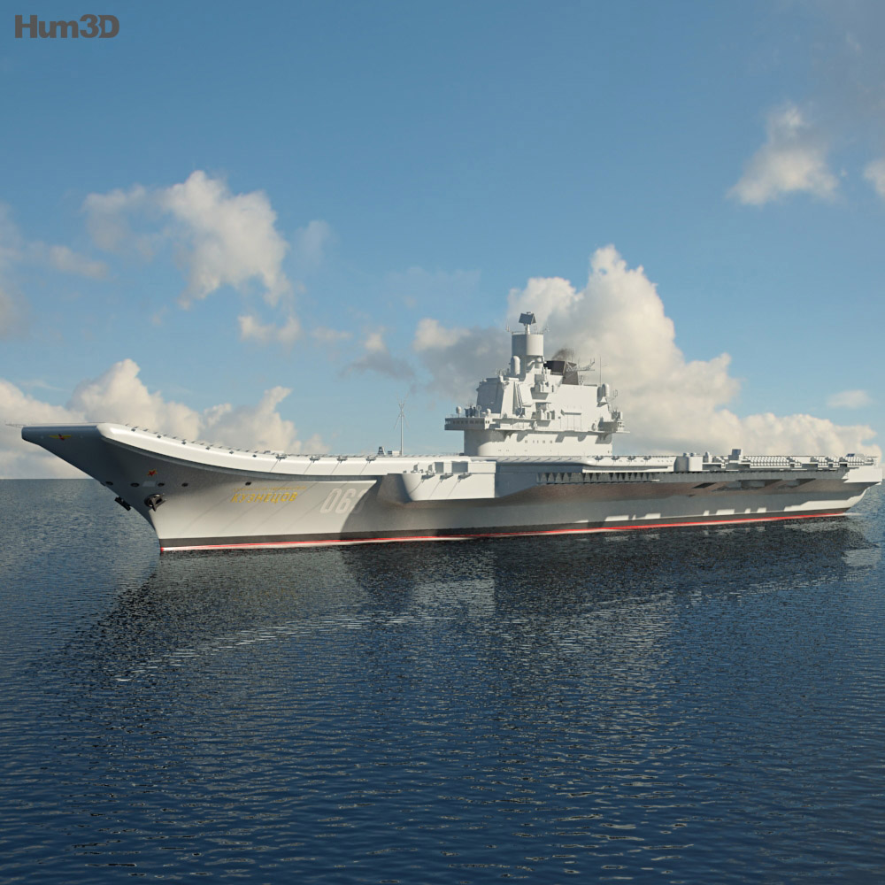 アドミラル・クズネツォフ 航空母艦 3Dモデル