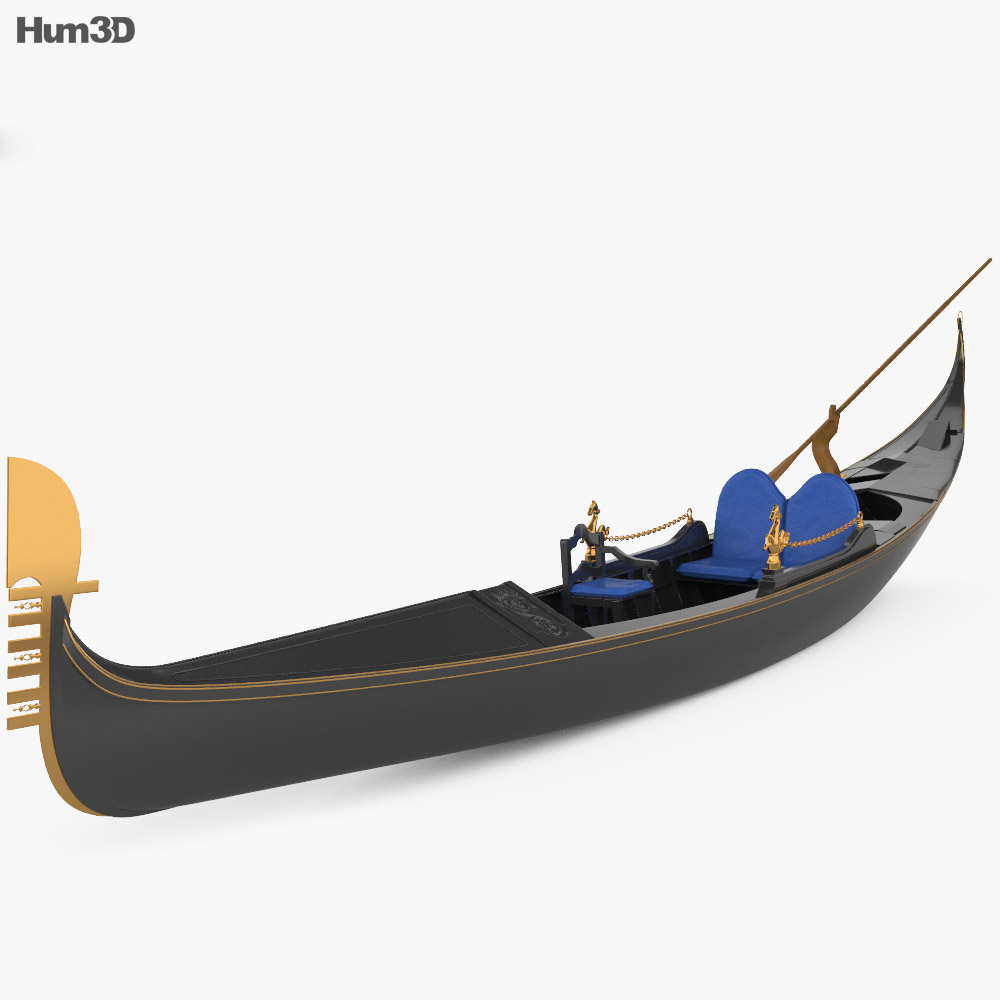 Гондола 3D Модель - Скачать Корабли На 3DModels.Org
