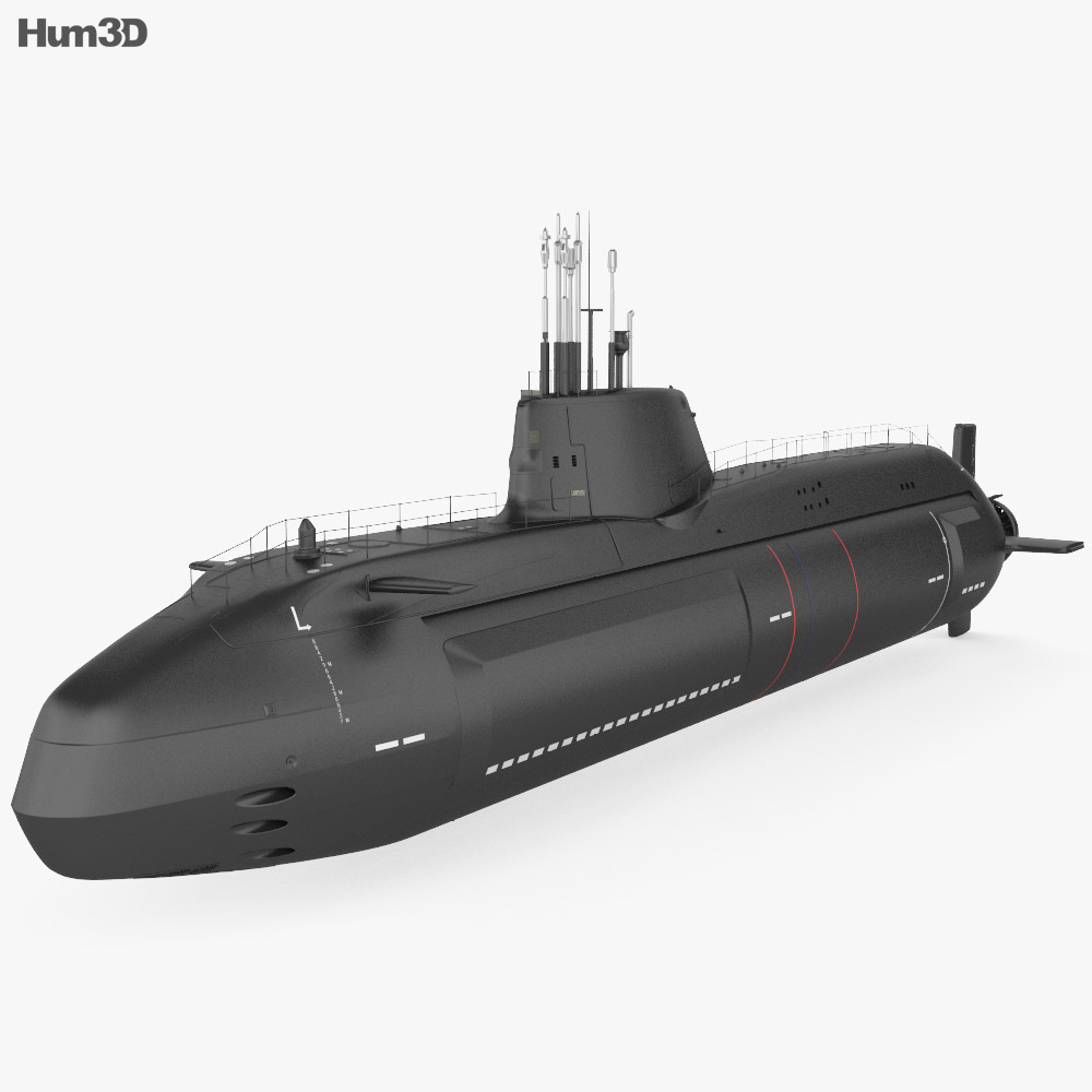 HMS Astute Підводний човен 3D модель